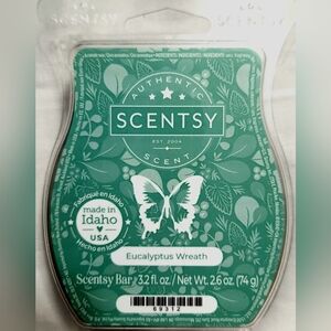 EUCALYPTUS WREATH Scentsy Wax Bar, NEW